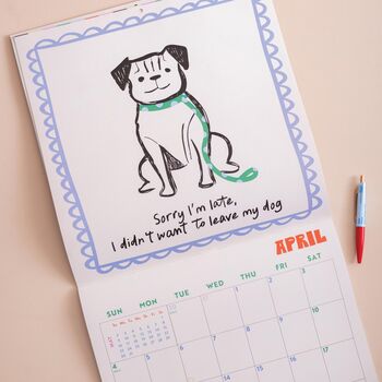 2027 Wall Calendar | Dog Life | Sunday Start, 4 of 9