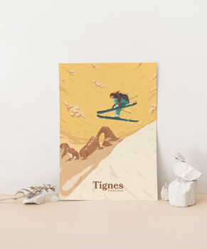 Tignes Ski Resort France Travel Poster Art Print, 2 of 8