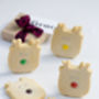 Christmas Four Reindeer Shortbread Stocking Fillers, thumbnail 8 of 8