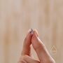 Dainty Purple Cz Huggie Hoop Earrings, thumbnail 7 of 11