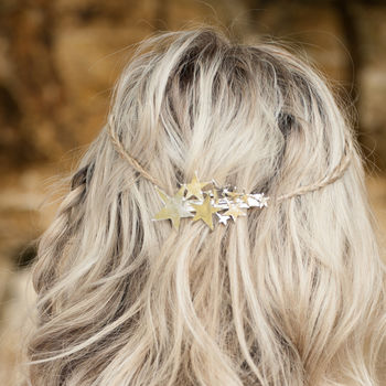 Star Hair Barrette Gold Or Silver, 3 of 3