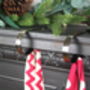 Personalised Santa Sack Christmas Stocking Set Stripes, thumbnail 5 of 12