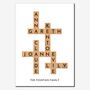 Personalised Family Crossword Print Gift For Family, thumbnail 2 of 7
