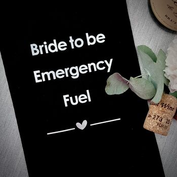 Bride To Be Emergency Fuel Hen Do Bottle Bag, 2 of 3