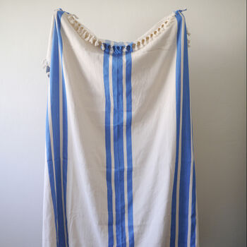 Handloomed Striped Throw Blanket, 9 of 12