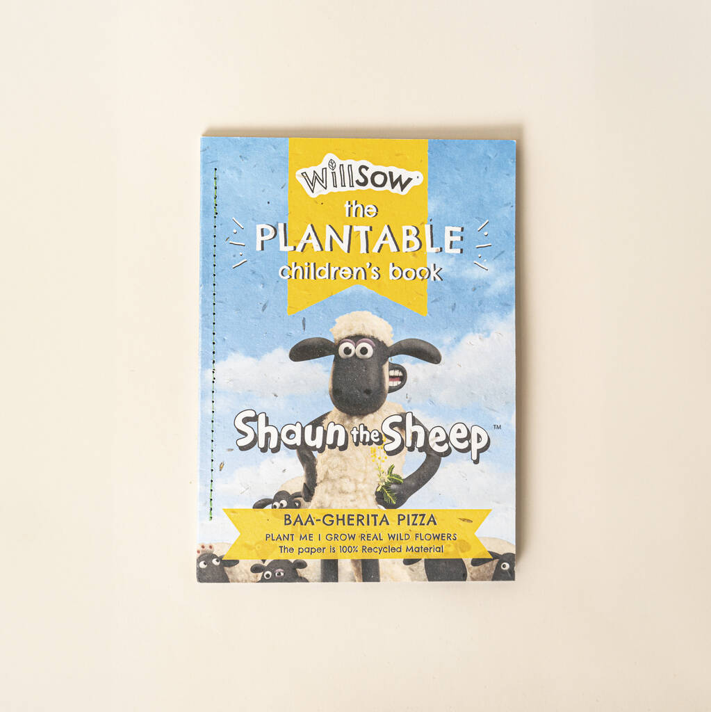 Shaun The Sheep Plantable Wildflower Children's Book, 1 of 4
