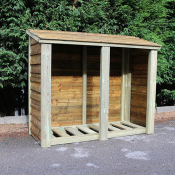 Heavy Duty Log Store 4ft X 5ft High Quality Timber, 6 of 7