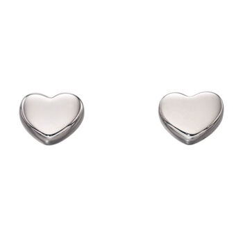 9ct Gold Dainty Heart Earrings, 4 of 7