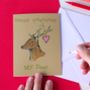 Woodland Deer Valentine's Card, thumbnail 1 of 5