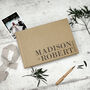 Personalised Linen Wedding Guest Book, thumbnail 8 of 10
