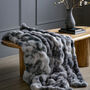 Marshmallow Marble Rabbit Faux Fur Throw, thumbnail 1 of 3