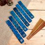 Wooden Incense Holders In Midnight Blue And Gold, thumbnail 5 of 12