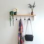 Wooden Coat Rack With Hanging Hooks And Shelf, thumbnail 4 of 11