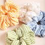 Gingham Colour Scrunchie, thumbnail 1 of 9