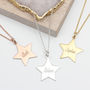 Large Sterling Silver Or Gold Plated Star Name Necklace, thumbnail 1 of 4