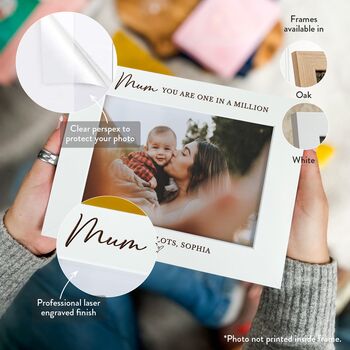 Mum Personalised Photos Frame Mothers Day Gift, 4 of 12