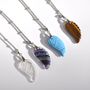 Angel Wing Carved Crystal Pendant Necklace Gift For Her, thumbnail 1 of 7