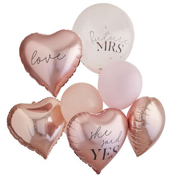 Rose Gold Hen Party Balloons Bundle, 2 of 3
