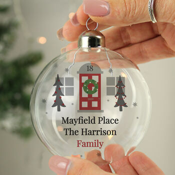 Personalised New Home Christmas Bauble Gift, 2 of 4