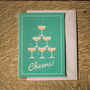 'Cheers!' Congratulations Celebration Greetings Card, thumbnail 1 of 4