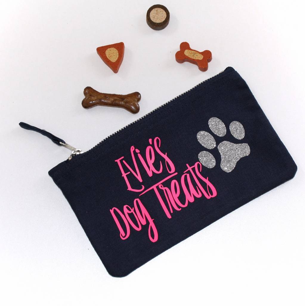 personalised dog treat bag by love lammie & co | notonthehighstreet.com