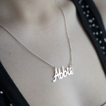 Personalised Handmade Silver Name Necklace, 3 of 12