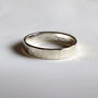 Sterling Silver Personalised Handwriting Hammered Ring, thumbnail 3 of 4
