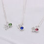 925 Sterling Silver Zodiac And Birthstone Necklace, thumbnail 1 of 9