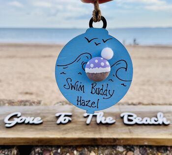 Personalised Sea Swim Bauble Christmas Tree Decoration, 5 of 6