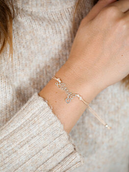 Libra Zodiac Star Sign Bracelet For October Birthday, 3 of 7