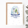 Daddy Or Grandad Snowglobe Card, thumbnail 1 of 5