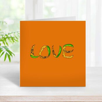 Love Plantain Greetings Card, 4 of 5