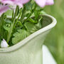 Personalised Fern Green Ceramic Pitcher Vase, thumbnail 5 of 8