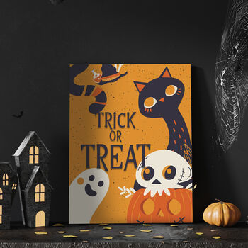 Black Cat Halloween Table Sign, 3 of 3