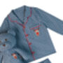 Momo Kids Check Pyjama Set With Matching Teddy Bear, thumbnail 6 of 7