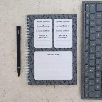 Internet Address And Password Log Book, 8 of 11