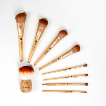 Vegan Synthetic Nine Piece Brush Set, 3 of 12