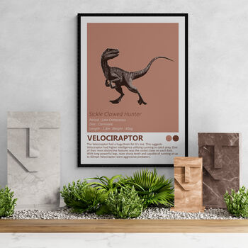 Dinosaurs Gallery Wall Art Prints Set Of Seven, 4 of 8