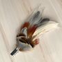 Feather Hair Clip Burnt Orange Reeves Pheasant 'Millie', thumbnail 1 of 6