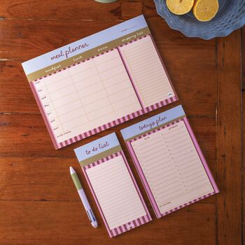 To Do List Pad | Berry Stripe, 4 of 4