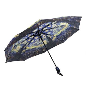 Van Gogh Starry Night Print Umbrella Short, 2 of 4