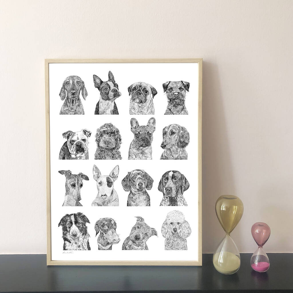 Dog Collection Print, 1 of 4