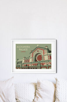 Alexandra Palace London Travel Poster Art Print, 2 of 6