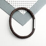 Personalised Men's Infinity Capsule Leather Bracelet, thumbnail 11 of 12