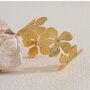 Monaco Fl’or Gold Vintage Buttercup Flower Bangle Bracelet, thumbnail 1 of 3