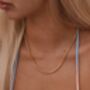 Anchor Minimal Chain Necklace 18 K Gold, thumbnail 1 of 6