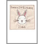 Personalised Rabbit New Baby Boy Or 1st Birthday Card, thumbnail 4 of 12