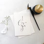 'I Love You' Modern Calligraphy Card, thumbnail 5 of 6