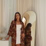 Burgundy Satin Kimono Robe, thumbnail 2 of 5