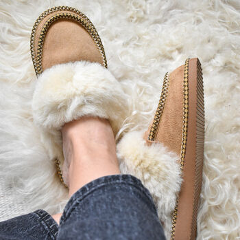 Sheepskin Slip On/ Mule Slippers Beti, 4 of 5